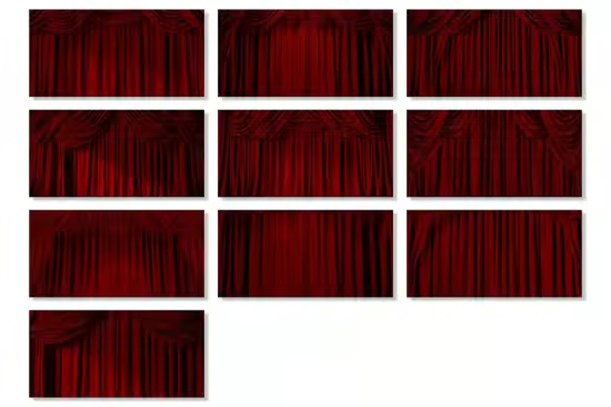 10 Red Curtain Texture Backgrounds - EY459Q7