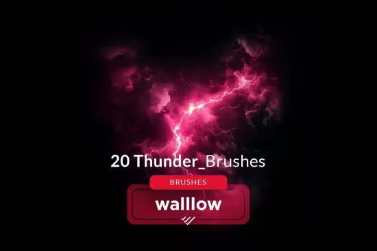 Thunder Effects Photoshop brushes - 291332560 - B4NH85P