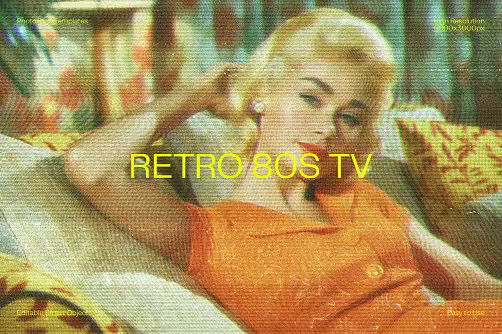 Retro 80s TV Photo Effect - 291490569 - GD7ZXFB