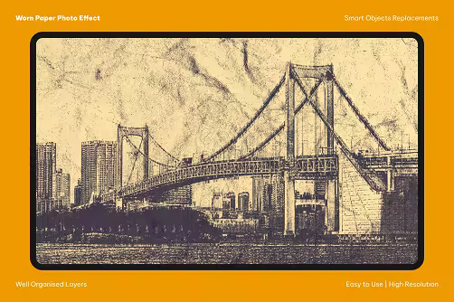 Worn Paper Photo Effect - 291512944 - 8WNR68G