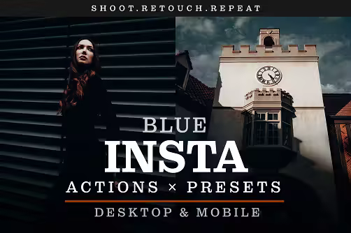 Insta Blue - Actions and presets - WABJB3K