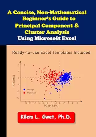 A Concise, Non-Mathematical Beginners Guide to Principal Components and Cluster Analysis with Excel: Ready-to-use Excel