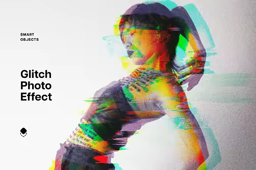 Glitch Photo Effect Template - 291479693 - 8X58LGK