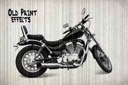 Old Print Photo Effect - AFXMX7Y