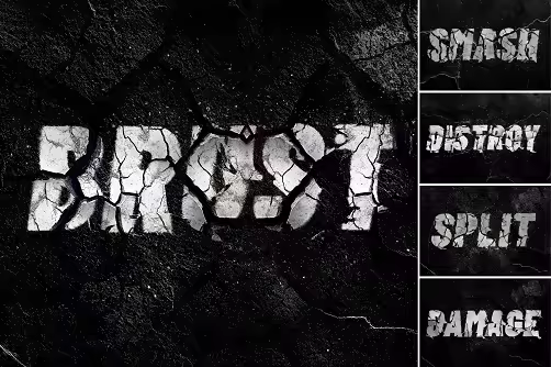 Broken Text Effect Set - NXBU6LF