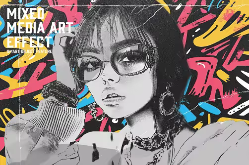 Mixed Media Art Effect - 43XH2D4