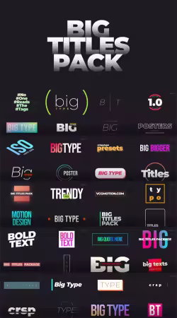 Big Titles Pack - After Effects Project