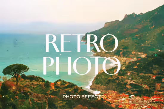 Cinematic Retro Paper Photo Effect - 291388870