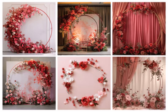Floral Maternity Digital Backdrops
