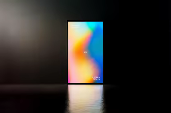 Glowing Screen Mockup - 291391016