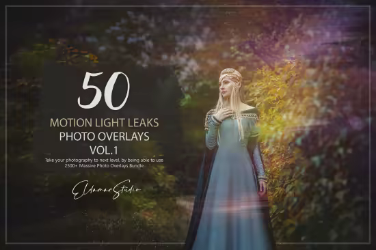 50 Motion Light Leaks Photo Overlays - Vol. 1 - EXNHTF8