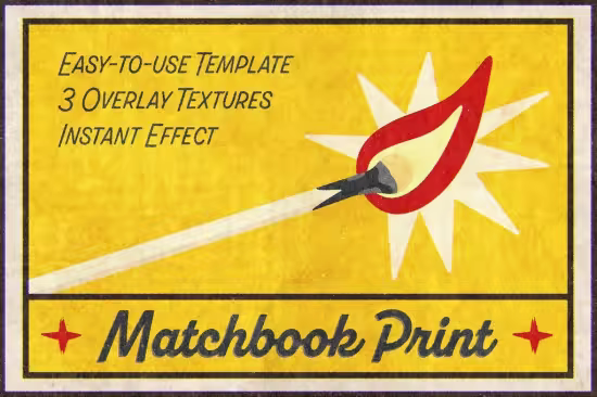 Authentic Matchbook Design Template - 291467029 - XDGLJRL