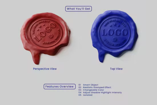 Wax Seal Mockup - J2W7NQY