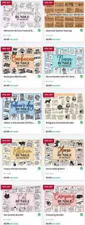 Mega Craft Bundle - 23 Premium Fonts &amp; 20 Premium Graphics