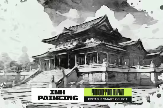 Ink Painting Photo Effect - 291336961 - DKCPFMV