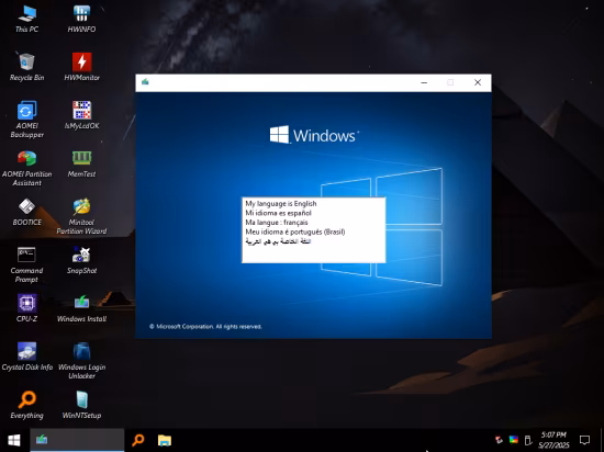 Windows 10 22H2 build 19045.5737 Superlite v9 x64 Multilanguage Preactivated Ankh Tech