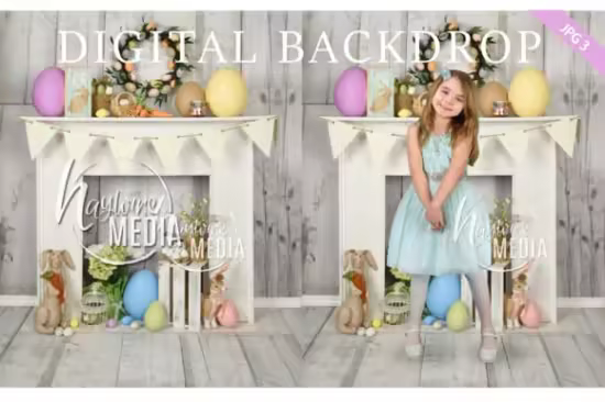 Easter Studio Backdrop Bundle Set