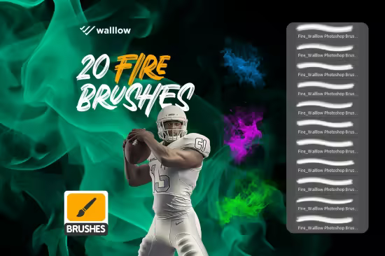 Fire and Smoke Photoshop Brushes - 291402557 - U2PW6FF