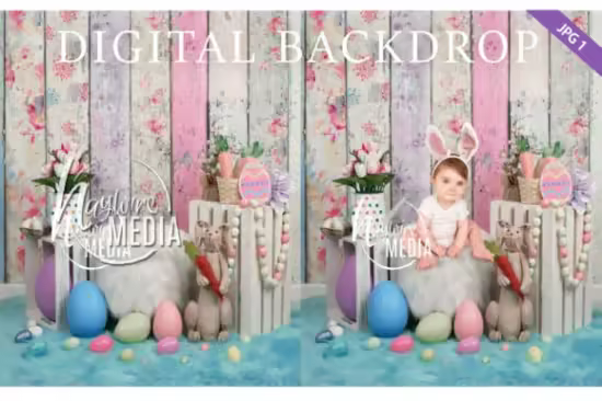 Easter Studio Backdrop Bundle Set