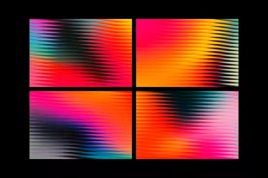Vibrant Slatted Gradient Backgrounds - 291385364