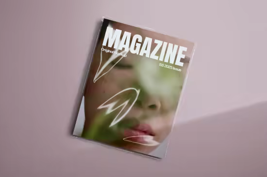 Sleeve Covered Magazine Mockup