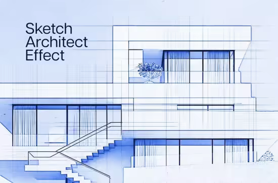 Architectural Sketch Photo Effect - 291437440 - P6WKL3X