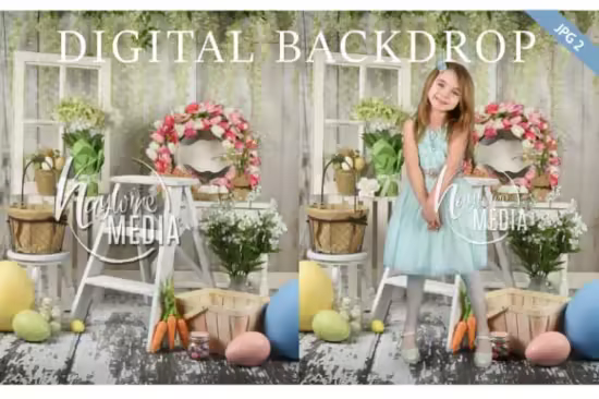 Easter Studio Backdrop Bundle Set