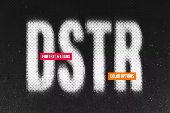 Distortion Text &amp; Graphic Effect - 291451858 - 4VE8N78