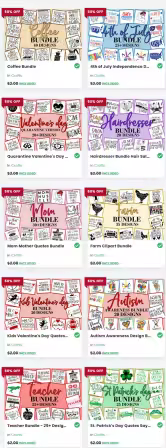 Mega Craft Bundle - 23 Premium Fonts &amp; 20 Premium Graphics