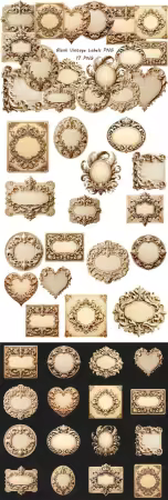 Blank Vintage Labels