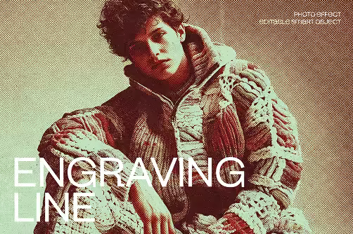 Engraving Line Photo Effect - 291468214 - WGNNAMC