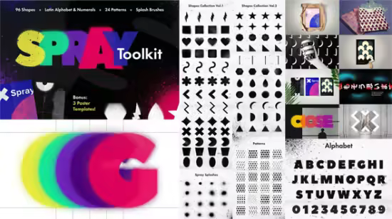 Spray Art Toolkit - 170+ Elements