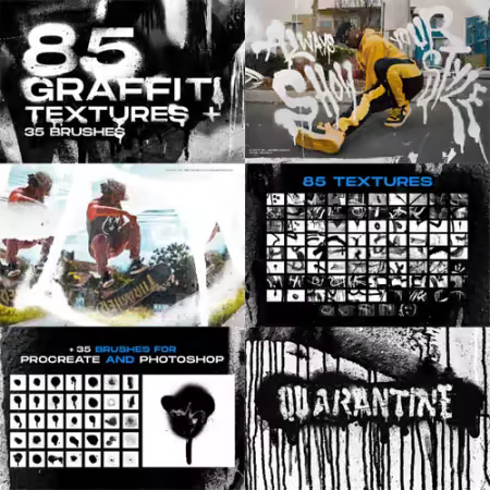 Graffiti Art Brushes and Textures for Photoshop