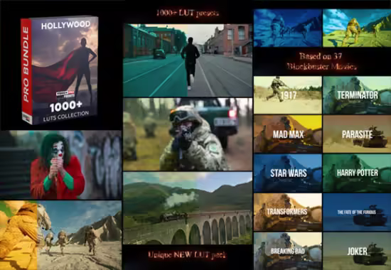 Video Presets - 1000+ HOLLYWOOD LUTs PRO Bundle