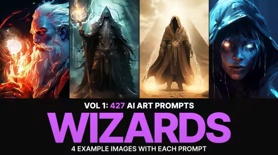 SS - 427 Midjourney Prompts for Wizards
