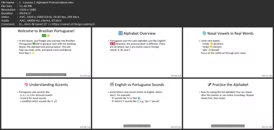 Portuguese Course: 100+ Lessons For A0–B2
