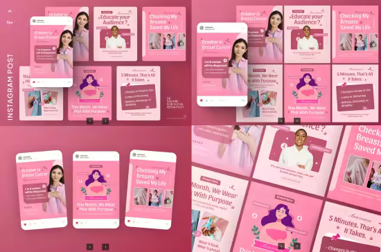 EE - Breast Cancer Awareness Instagram Post KB89Q6W