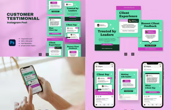 EE - Customer Testimonials Instagram Post U8W457X