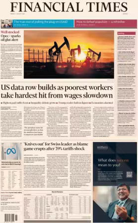 Financial Times Europe - August 4, 2025