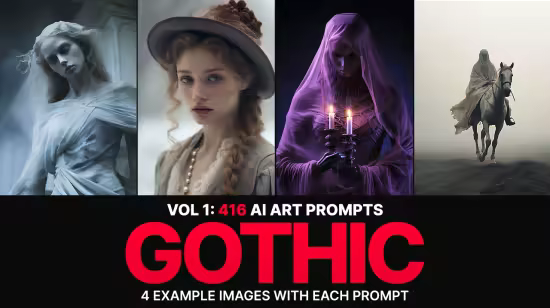 SS - 416 Midjourney Prompts for Gothic