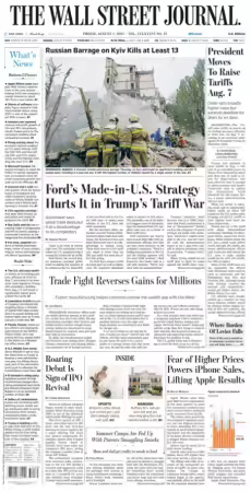 The Wall Street Journal - August 1, 2025