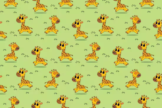 EE - Cute Giraffe Seamless Pattern S3DDY9J