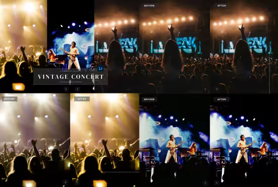 EE - Vintage Concert Lightroom Presets JTQMV84