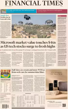Financial Times Europe - August 1, 2025