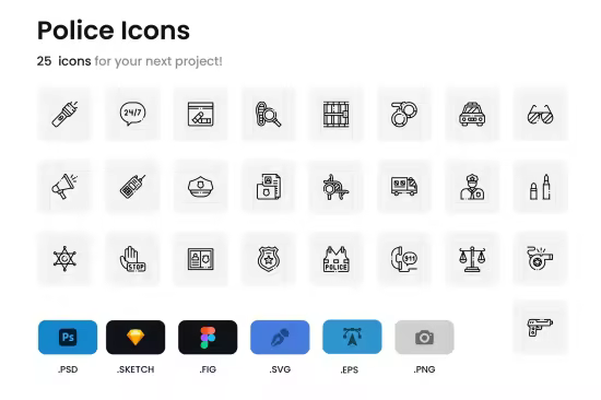 EE - Police Icons 8LEJX8A
