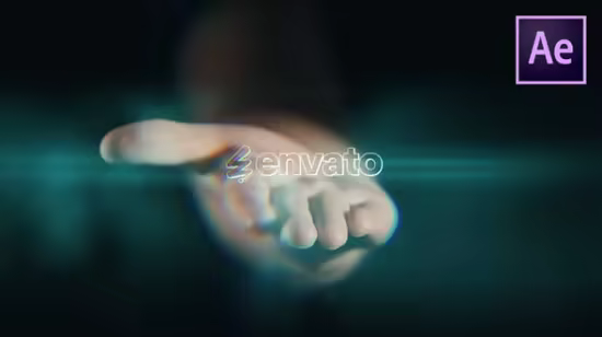 Videohive - Hand Logo Reveal - 59208027