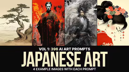 SS - 396 Midjourney Prompts for Japanese Art