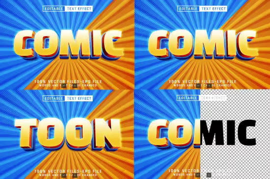 EE - Comic 3d Text - Editable Text Effect XVLRR48