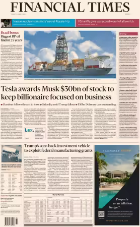 Financial Times Europe - August 5, 2025