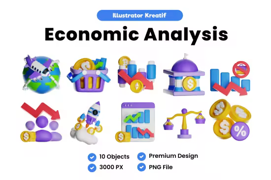 EE - Economic Analysis 3D Icon LGM2Y8E